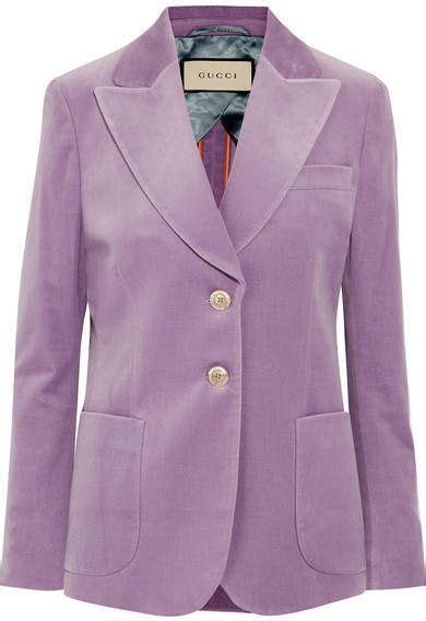 gucci adidas womens blazer|Gucci lilac velvet blazer.